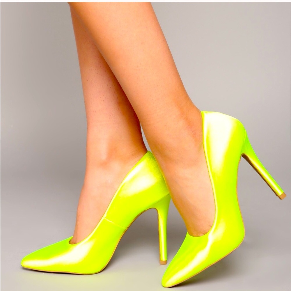 Neon pumps (worn once)